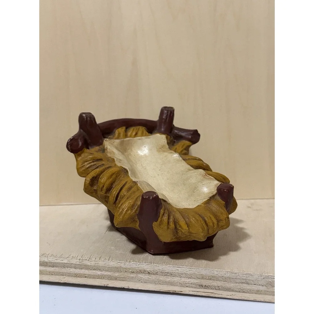 Jesus Manger Nativity Bed 5in Made In Italy Vintage